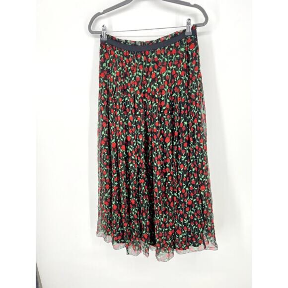 The Kooples rosa pleated wrap midi skirt 2 - Picture 3 of 7